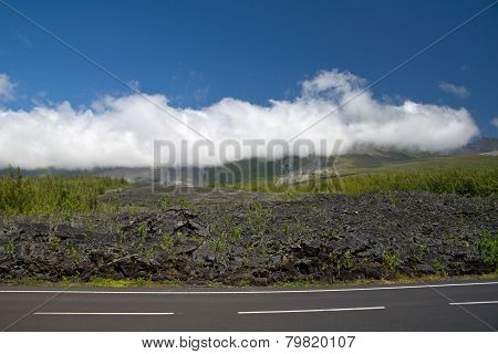 Lava Eruption, Reunion island