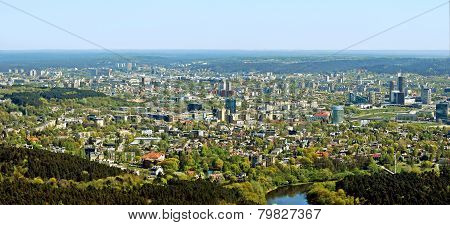 Vilnius City Capital Of Lithuania Aerial View