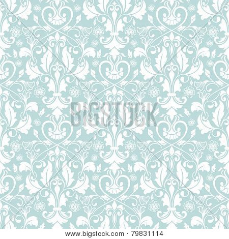 Vector damask seamless pattern background. Elegant luxury texture for wallpapers, backgrounds and pa