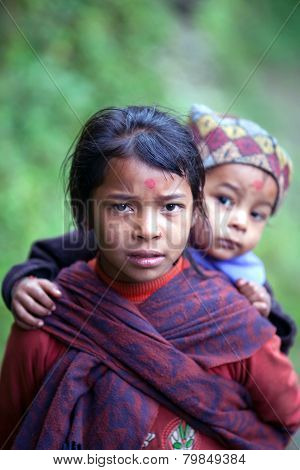 Gurung Children, Nepal