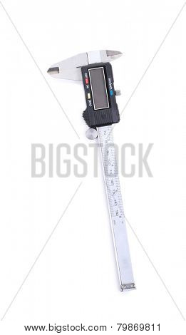 Vernier caliper (slide gauge) isolated on white