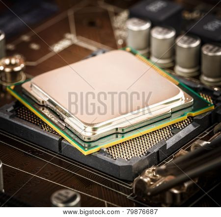 Modern processor and motherboard for a home computer