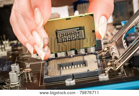 Modern processor and motherboard for a home computer