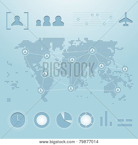 World Map Infographics