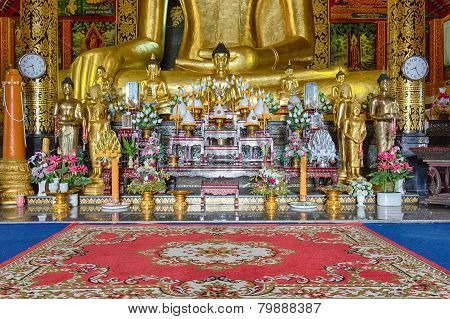 Interior Of Wat Chet Yod  Temple