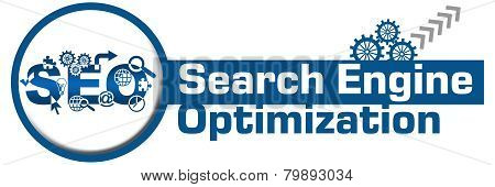 SEO Circle Gears Elements Banner