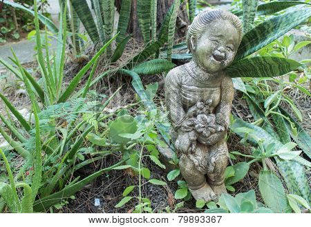 Clay Doll Girl Smile