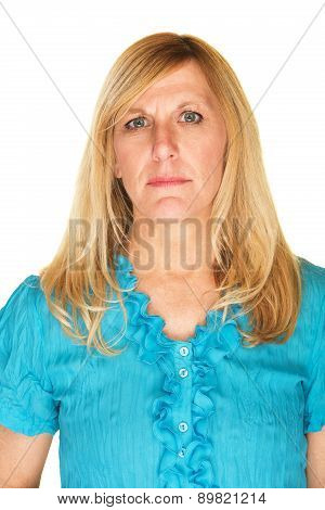 Stoic Mature Woman