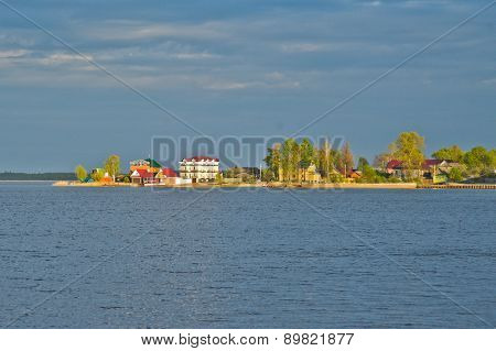Views Of The Lake And City In Russia