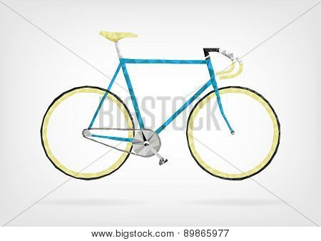 Low Poly Fixie Bicycle