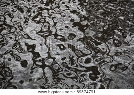 The surface of the water
