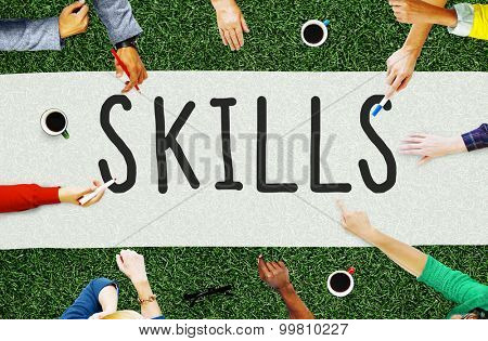 Skill Ability Qualification Performance Talent Concept