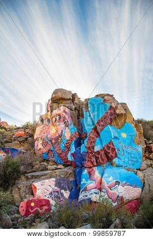 Roy Purcell Mural Near Chloride Arizona