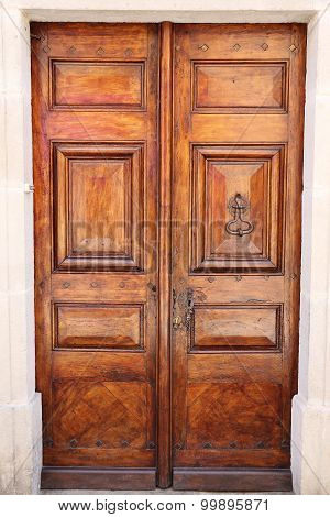 Old door in Najac