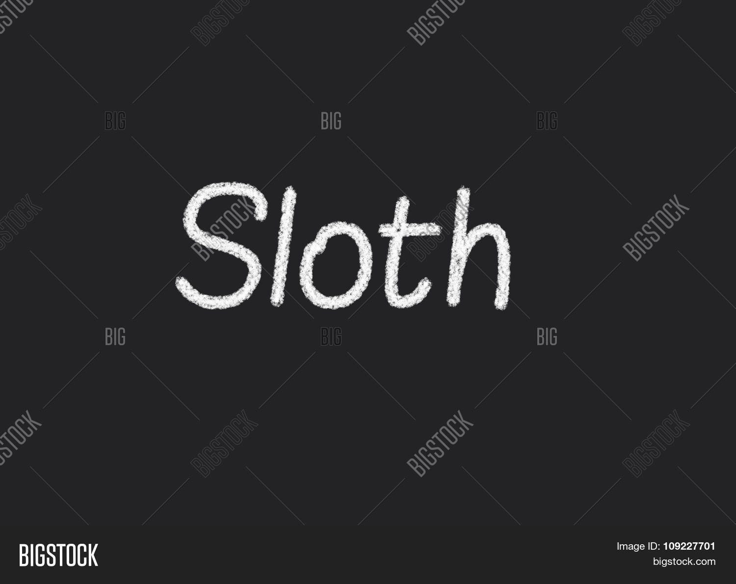 Sloth Written On Image & Photo (Free Trial) | Bigstock