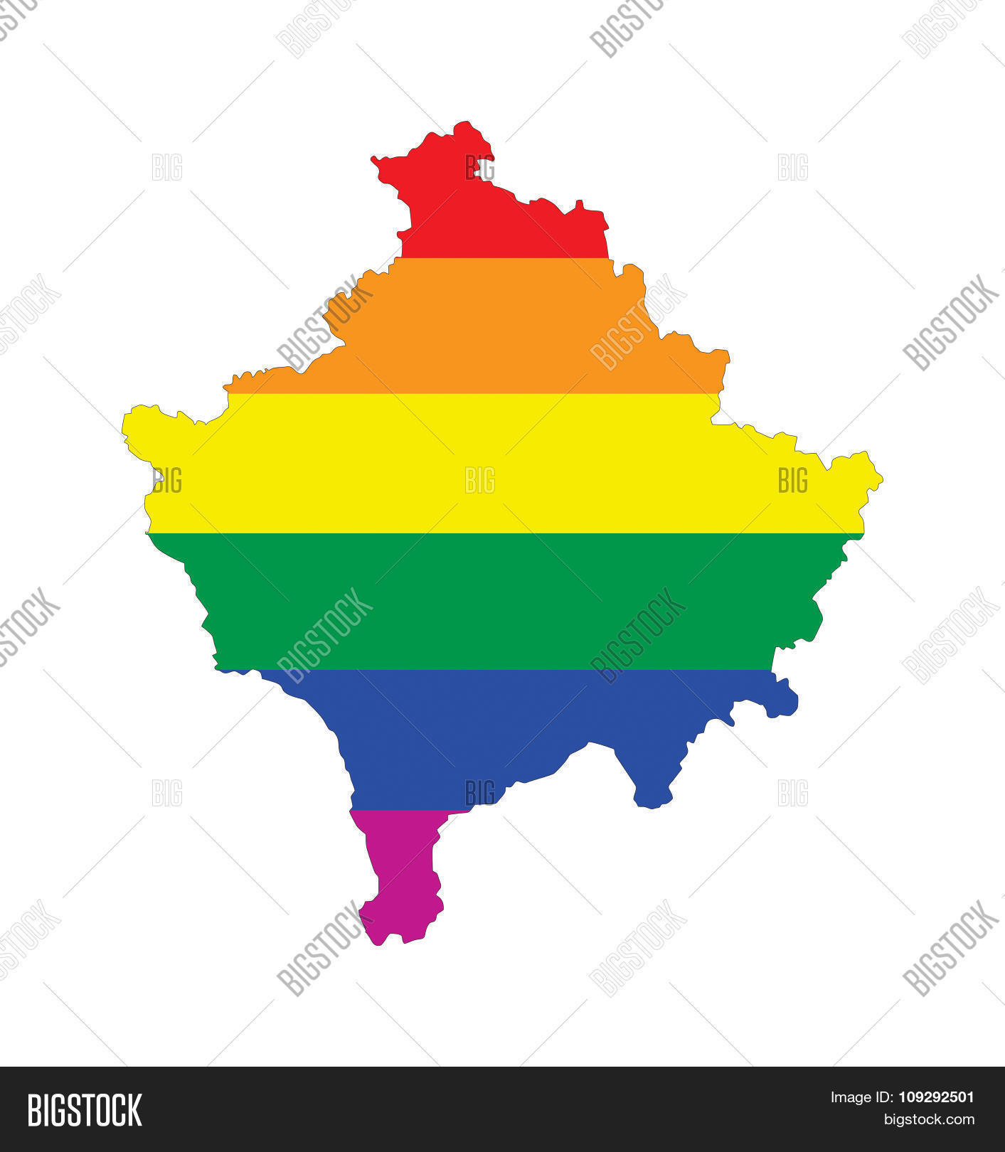 Kosovo Gay Map Image Photo Free Trial Bigstock