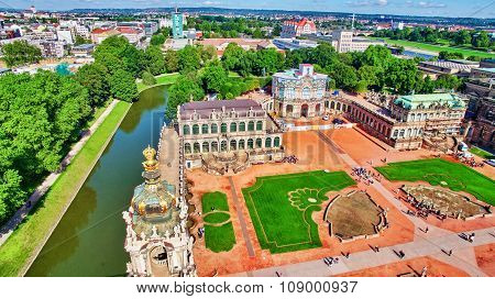 Zwinger Palace (der Dresdner Zwinger) Old Masters Picture Gallery, Which Was Almost Completely Destr