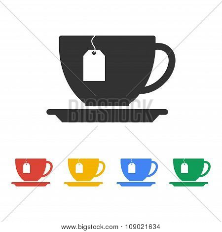 Cup With Tea Bag Icon