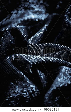 Draped Lurex Fabric