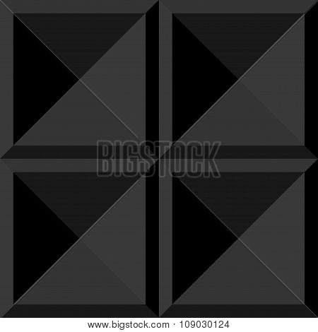 Black pattern with 3d elements
