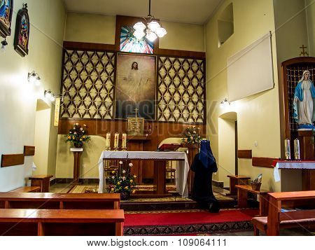 Siedlec, Poland, November 22, 2015 .: Chapel Of The Blessed Soul Of Christ The Lord In Siedlec