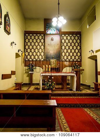 Siedlec, Poland, November 22, 2015 .: Chapel Of The Blessed Soul Of Christ The Lord In Siedlec