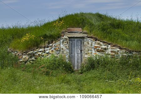 Root Cellar In Rural Elliston In Newfoundland And Labrador