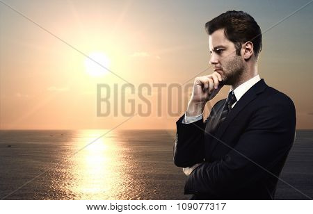 Businessman Thinking