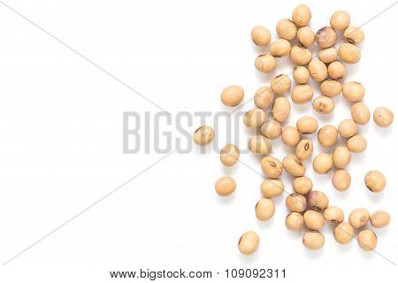 Soy Beans Isolated On White Background