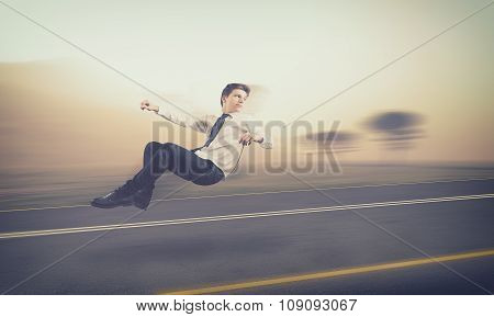 Teenager Drive An Invisible Car