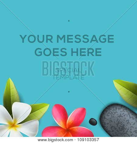 Health and beauty template, spa concept