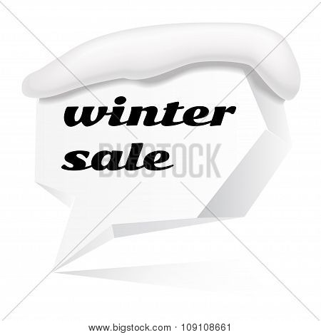 White 3d speech bubble for your text
