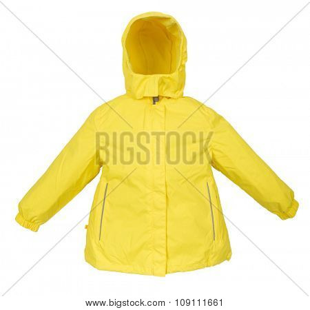 Childrens Women winter jacket isolated on white background.