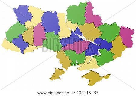 3D model of Ukraine