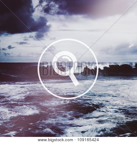 Searching Magnifying Glass Search Discovery Browsing Concept