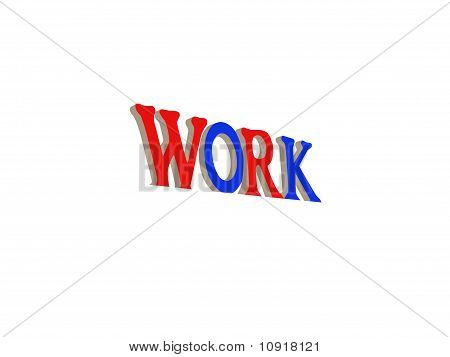 Inspirierende Arbeit-Zeichen
