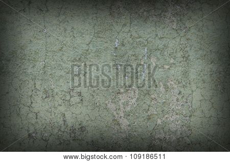 Grayish Green Weathered And Distressed Textured Background Wall