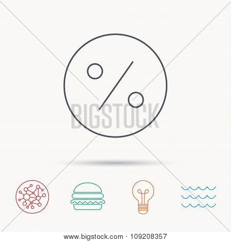 Discount percent icon. Sale sign.