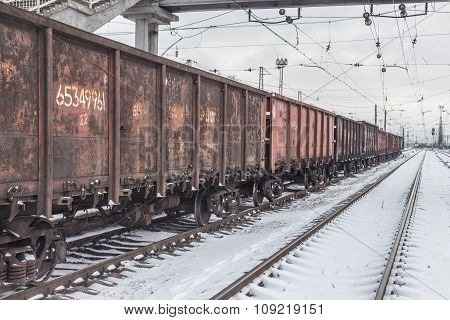 Big cargo transportation by rail