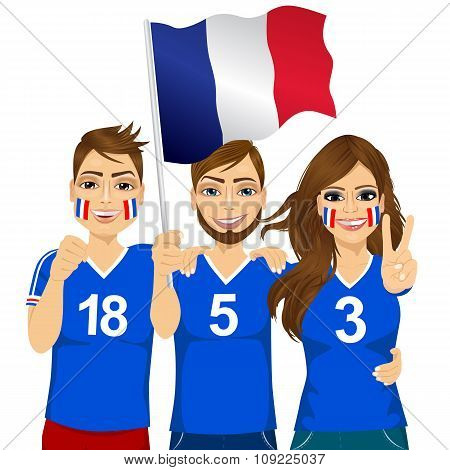 young french soccer fans