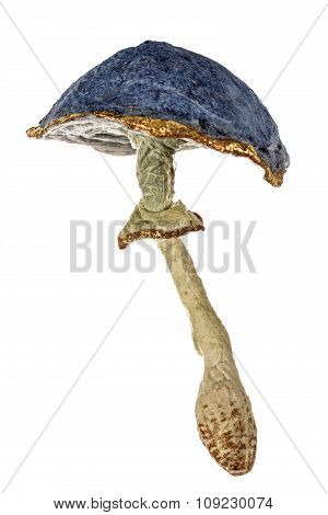 Mushroom - Toy Of Handmade, Isolated On White Background