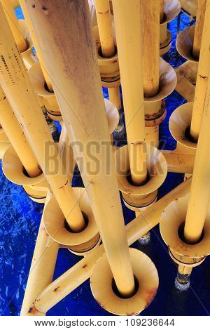 Oil And Gas Producing Slots At Offshore Platform - Oil And Gas Industry