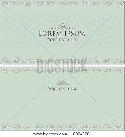 The form of the text. Invitation, card.