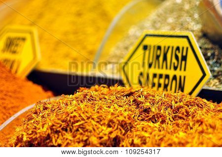 Turkish Saffron On Display
