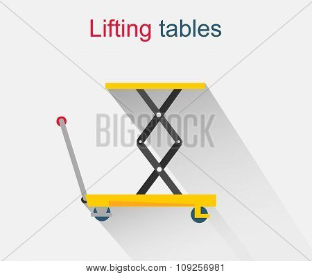 Lifting Tables Icon Design Style