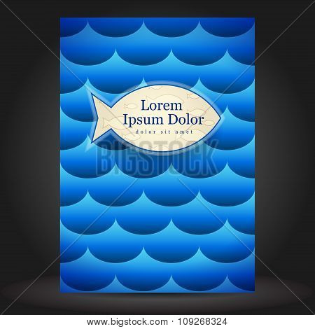 Sea Brochure Cover Template Design