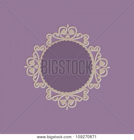 openwork frame 3d vintage