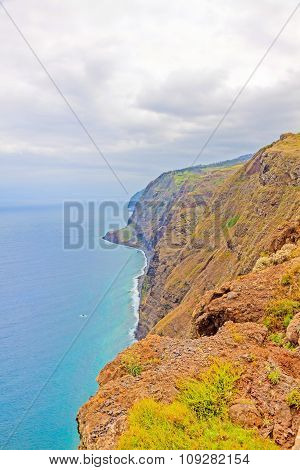Madeira, Ponta Do Pargo - Vibrant Cliff Coast