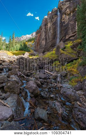 Bridal Veil Falls Telluride Colorado Usa