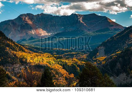 San Bernardo Mountain Fall Colors Colorado Landscape